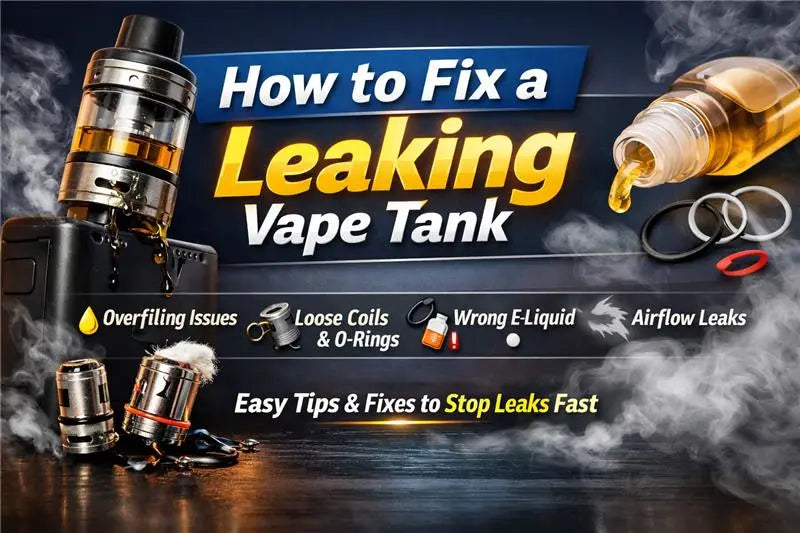 How to Fix a Leaking Vape Tank | Causes & Easy Fixes How to Fix a Leaking Vape Tank | Causes & Easy Fixes