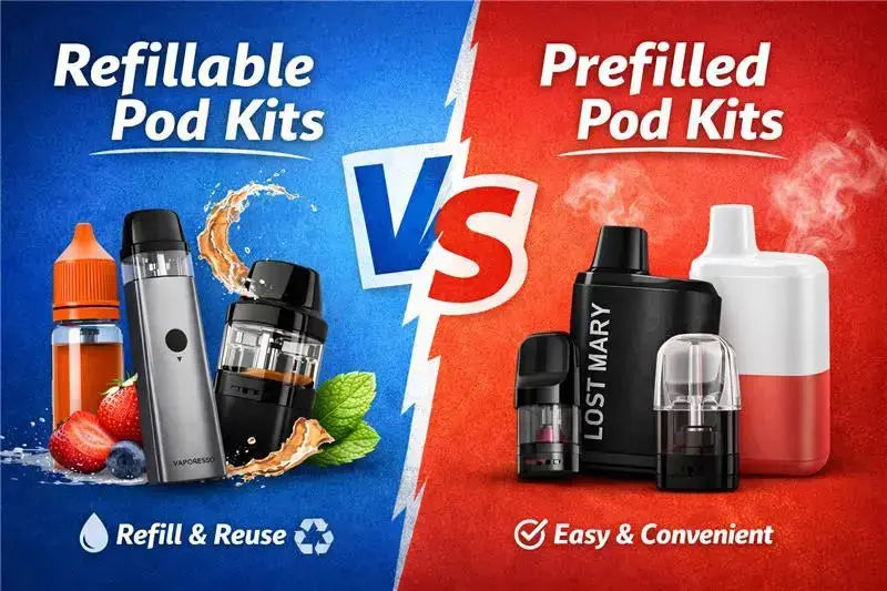 Refillable vs Prefilled Pod Kits | Which Vape Pod Is Better? Refillable vs Prefilled Pod Kits | Which Vape Pod Is Better?