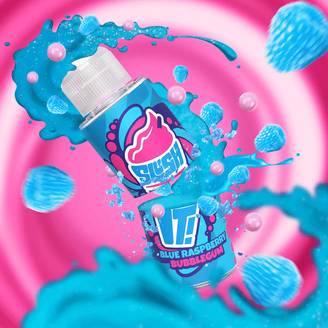 Blue Raspberry Bubblegum E-Liquid by Slush It