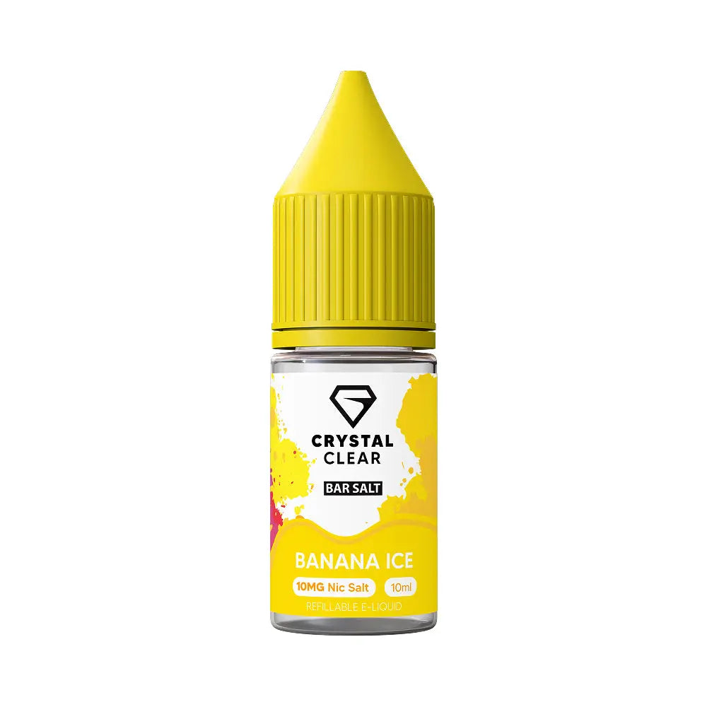 Banana Ice Nic Salt by Crystal Clear Bar Salts Crystal Clear