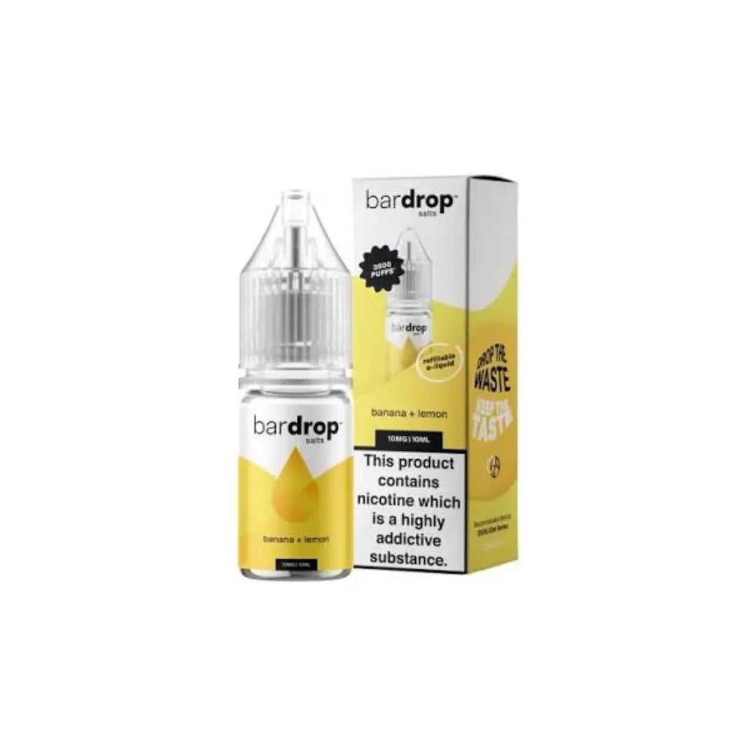 Bar Drop Banana Lemon 10ml Nic Salt E-Liquid