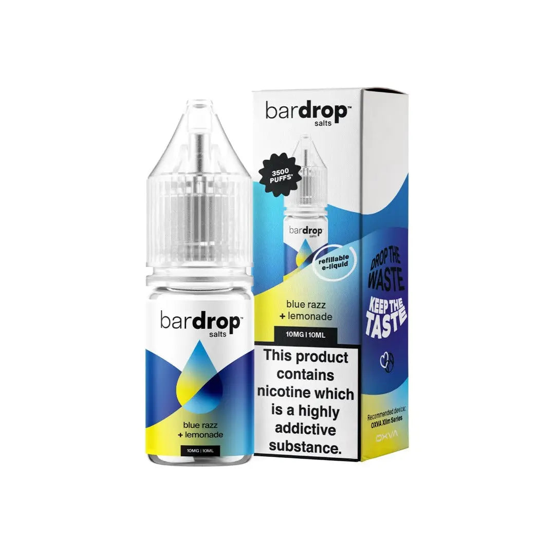Bar Drop Blue Razz Lemonade 10ml Nic Salt E-Liquid
