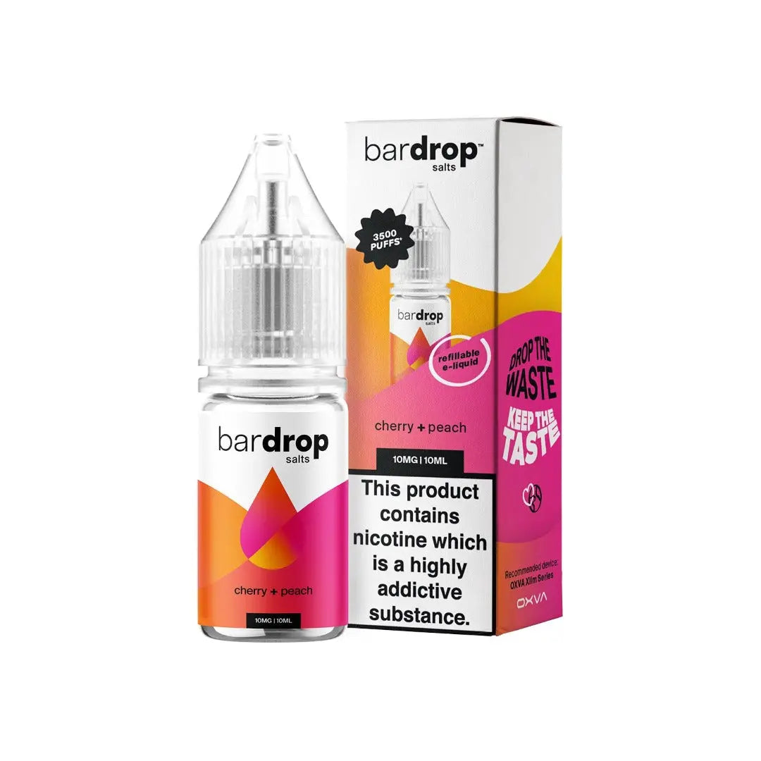 Bar Drop Cherry Peach 10ml Nic Salt E-Liquid