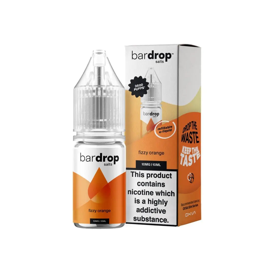 Bar Drop Fizzy Orange 10ml Nic Salt E-Liquid