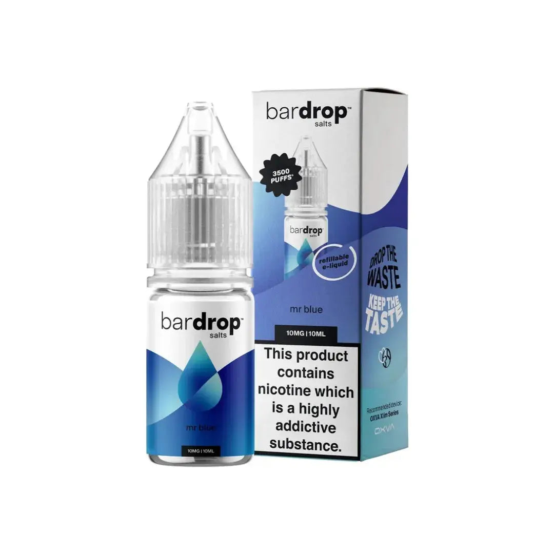 Bar Drop Mr Blue 10ml Nic Salt E-Liquid