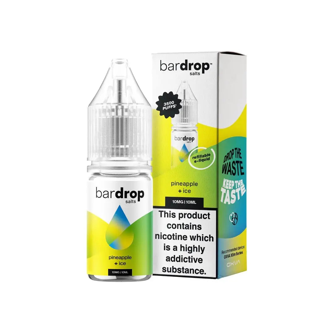 Bar Drop Pineapple Ice 10ml Nic Salt E-Liquid