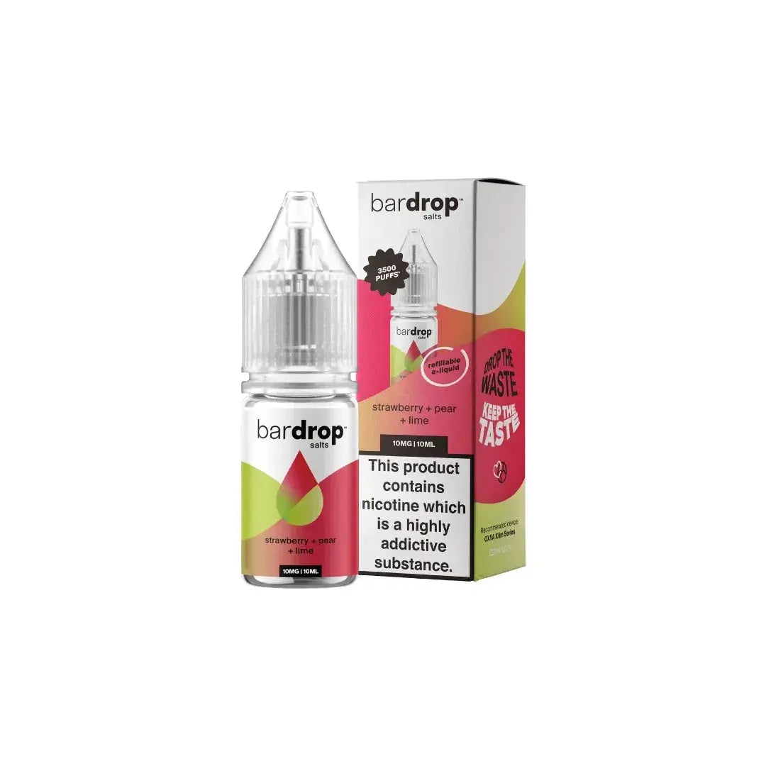 Bar Drop Strawberry Pear Lime 10ml Nic Salt E-Liquid