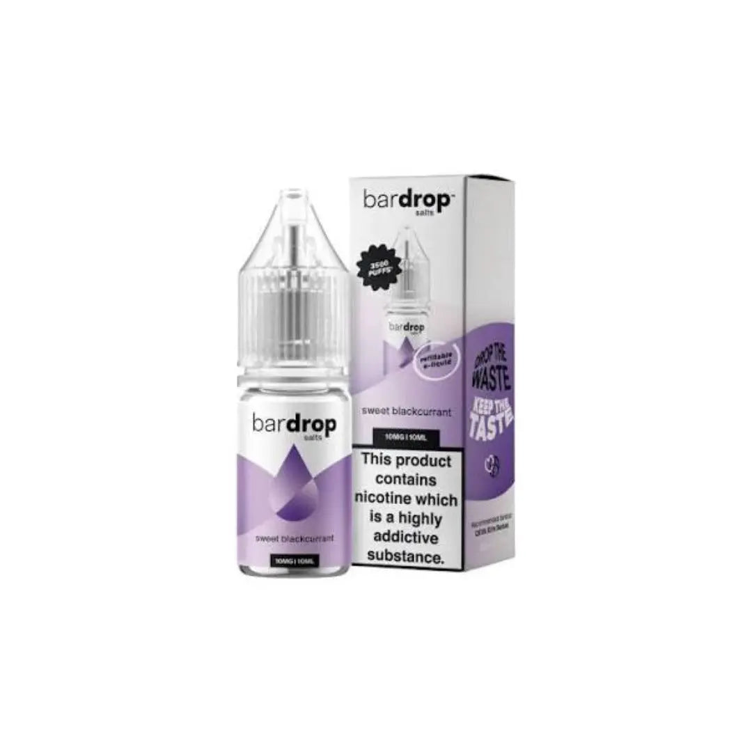 Bar Drop Sweet Blackcurrant 10ml Nic Salt E-Liquid
