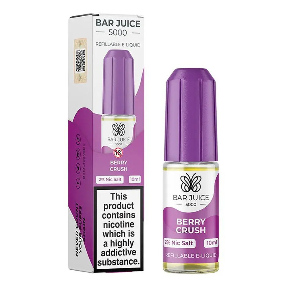 Berry Crush Nic Salt E-liquid by Bar Juice 5000 Barjuice