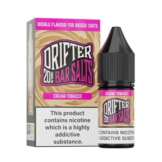 Drifter Bar Salts Cream Tobacco Nic Salt