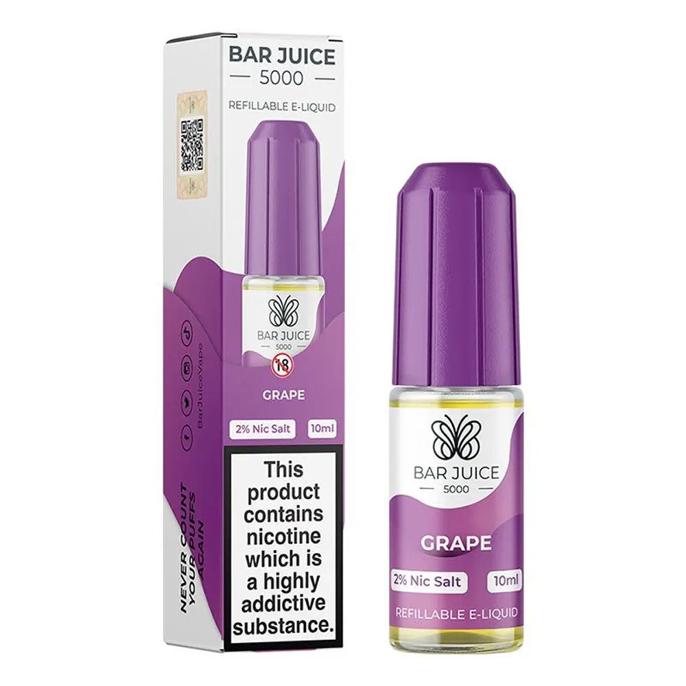 Grape Nic Salt E-liquid By Bar Juice 5000 Barjuice