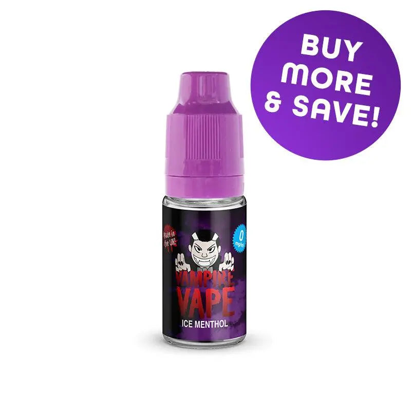 Ice Menthol Freebase Vape Juice 10ml | Vampire Vape Ice Menthol Freebase Vape Juice 10ml | Vampire Vape
