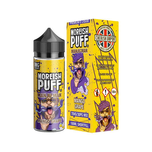 Mango Grape Moreish Puff Manju Man 100ml Shortfill