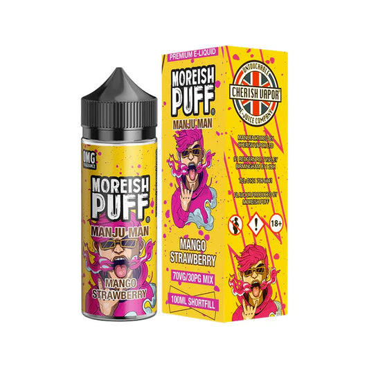 Mango Strawberry Moreish Puff Manju Man 100ml Shortfill