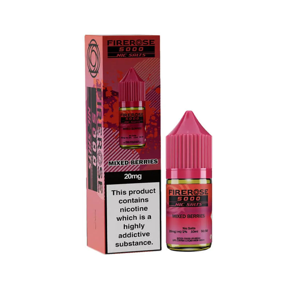 Mixed Berries Nic Salt by Elux Firerose 5000 Elux Firerose