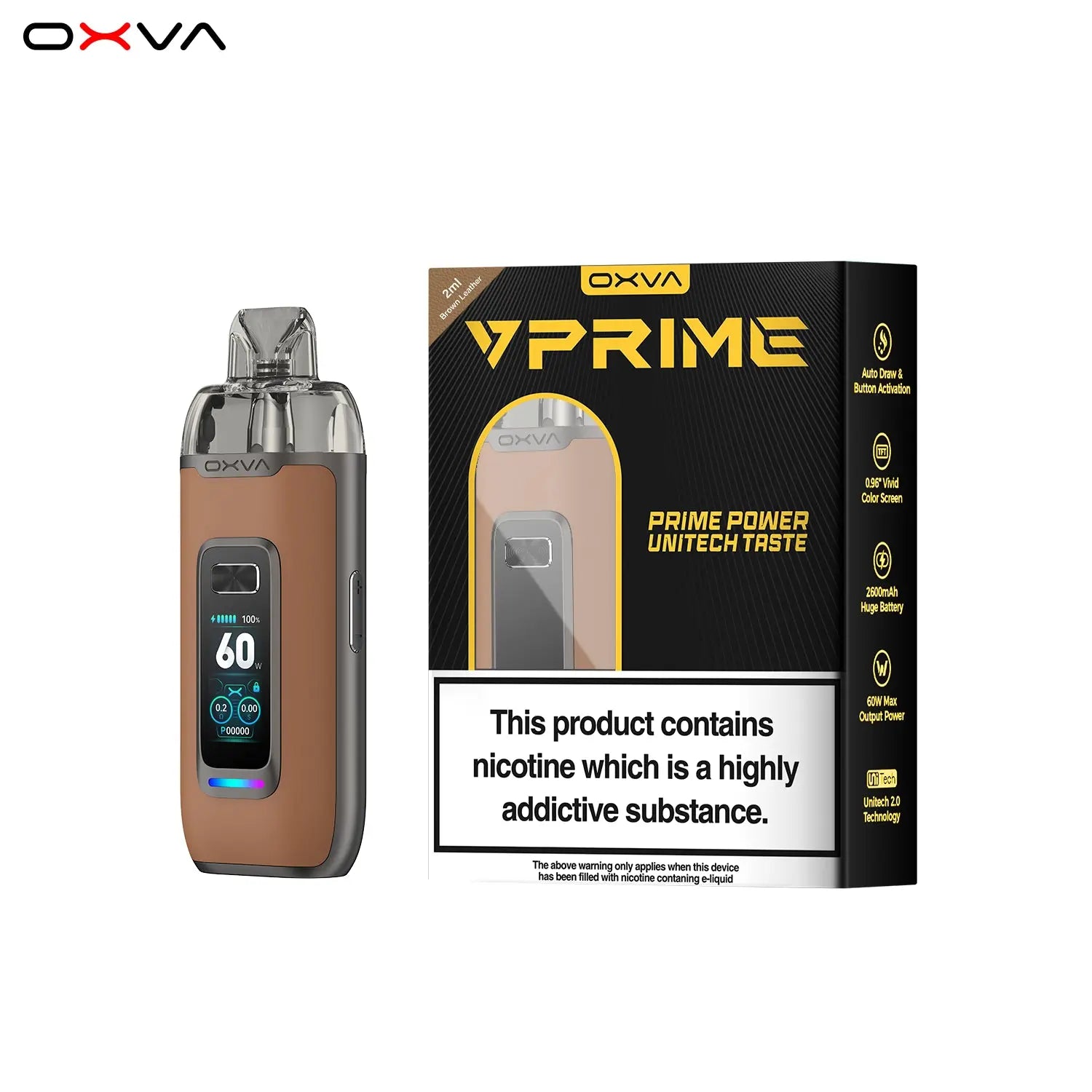 OXVA VPrime Pod Kit | Vivid 0.96-inch color screen OXVA VPrime Pod Kit | Vivid 0.96-inch color screen