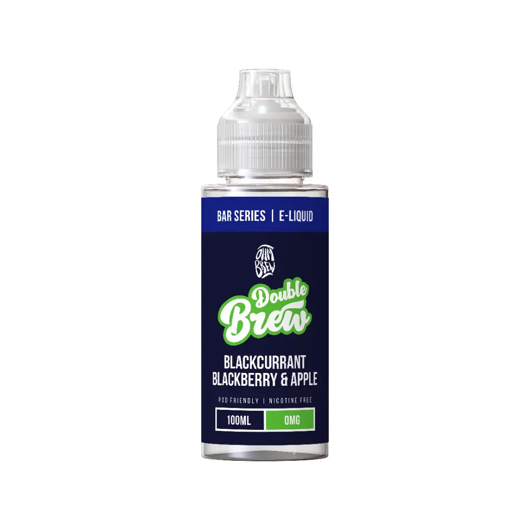 Ohm Brew Double Brew Blackcurrant Blackberry & Apple 100ml Shortfill