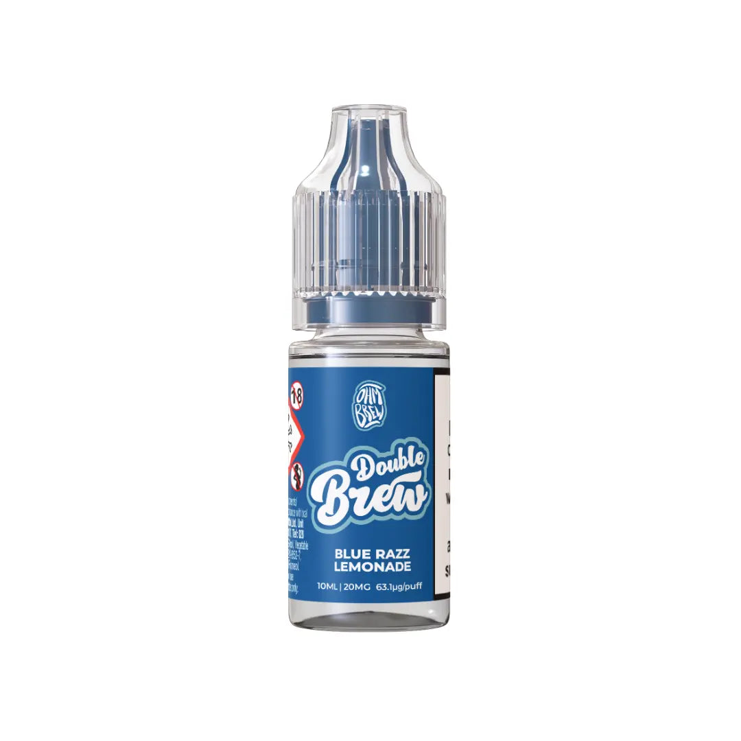 Ohm Brew Double Brew Blue Razz Lemonade 10ml Nic Salt E-Liquid