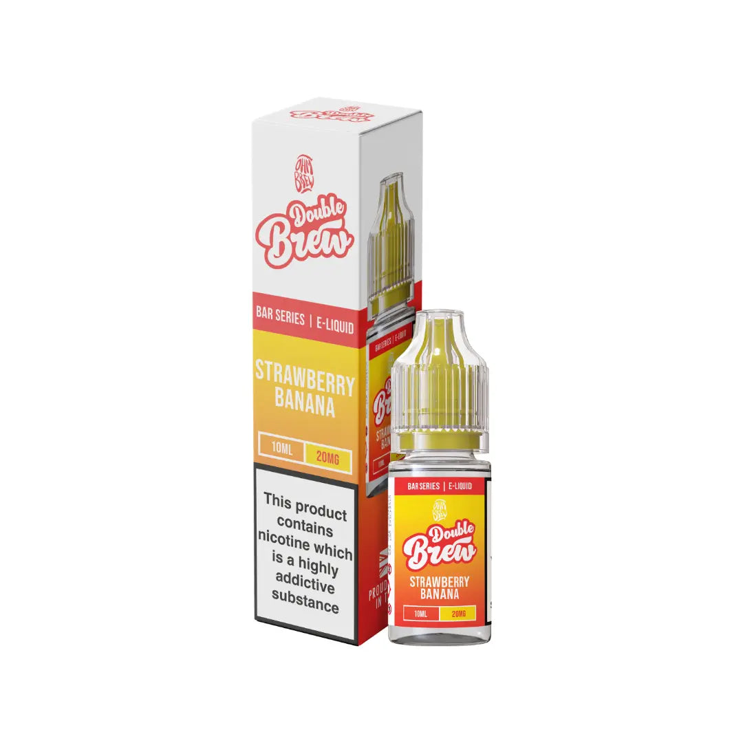 Ohm Brew Double Brew Strawberry Banana 10ml Nic Salt E-Liquid