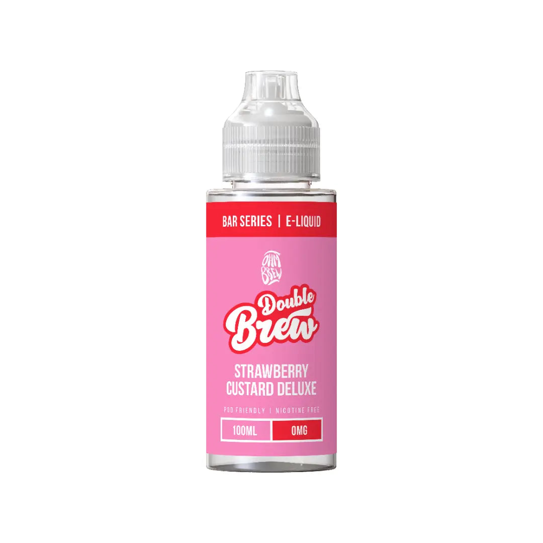Ohm Brew Double Brew Strawberry Custard Deluxe 100ml Shortfill
