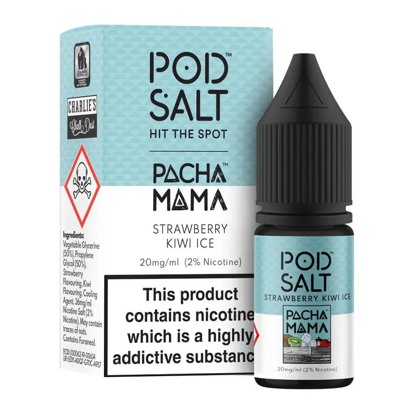 Pacha Mama Strawberry Kiwi Ice Nic Salt by Pod Salt Fusion Pod Salt