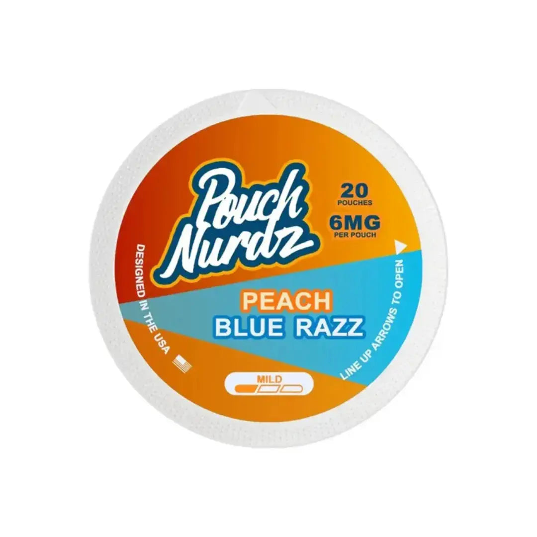 Pouch Nurdz Peach Blue Razz Nicotine Pouches