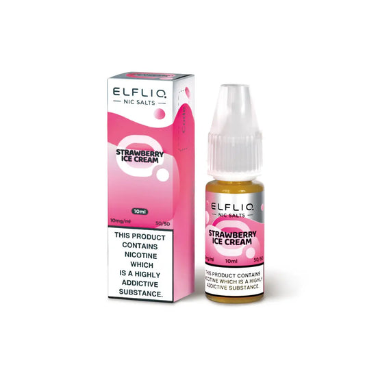 Strawberry Ice Cream Nic salt E-liquid by Elf Bar Elfliq