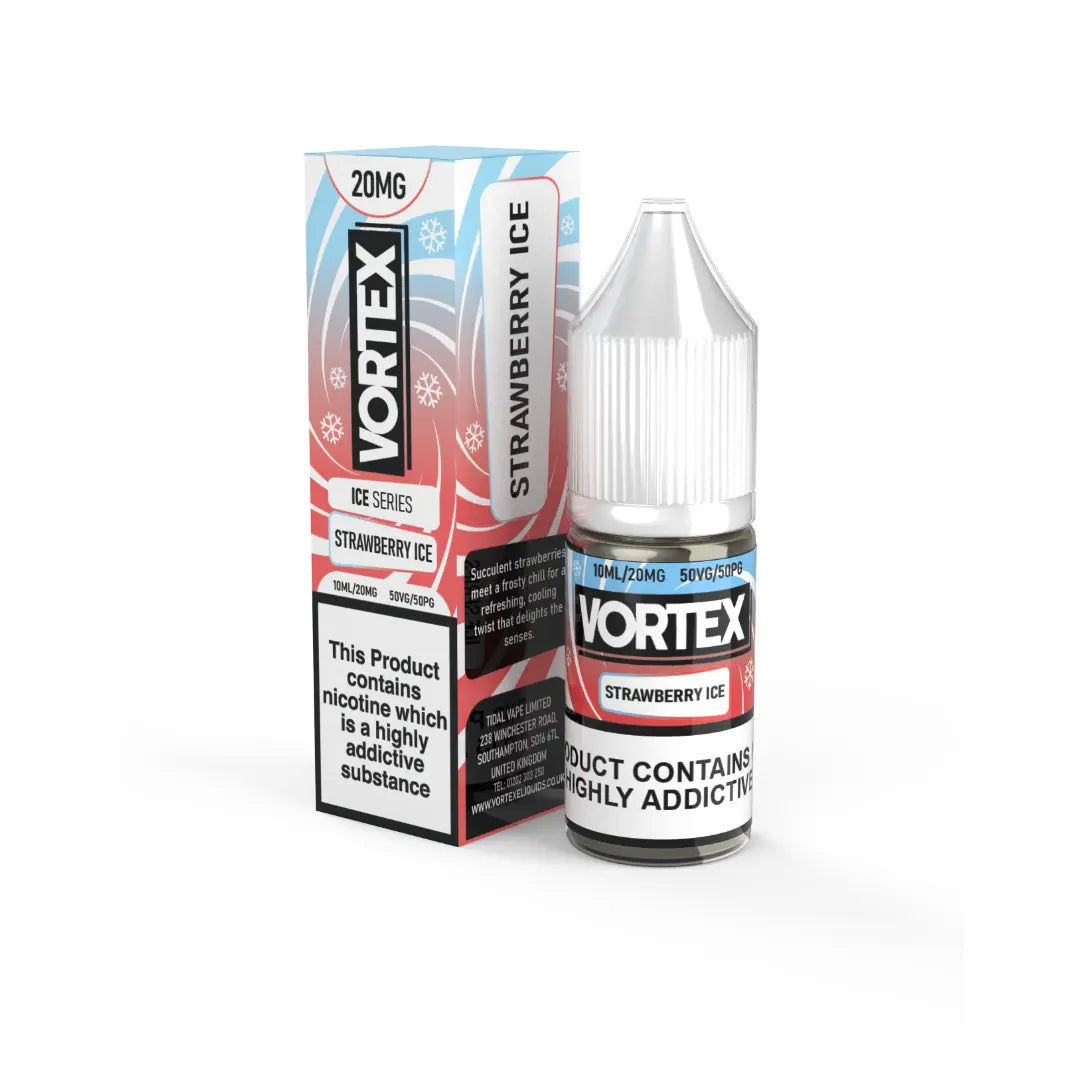 Strawberry Ice Nic Salt by Vortex Bar Series