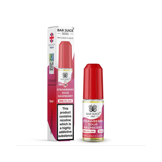 Strawberry Sour Raspberry Nic Salt E-Liquid by Bar Juice 5000
