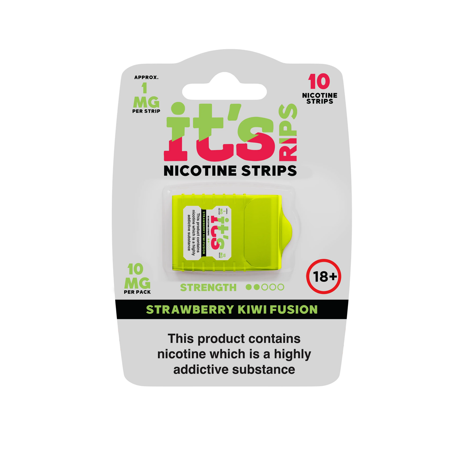 Strawberry kiwi fusion It's RIPS Nicotine Strips 10 Pack