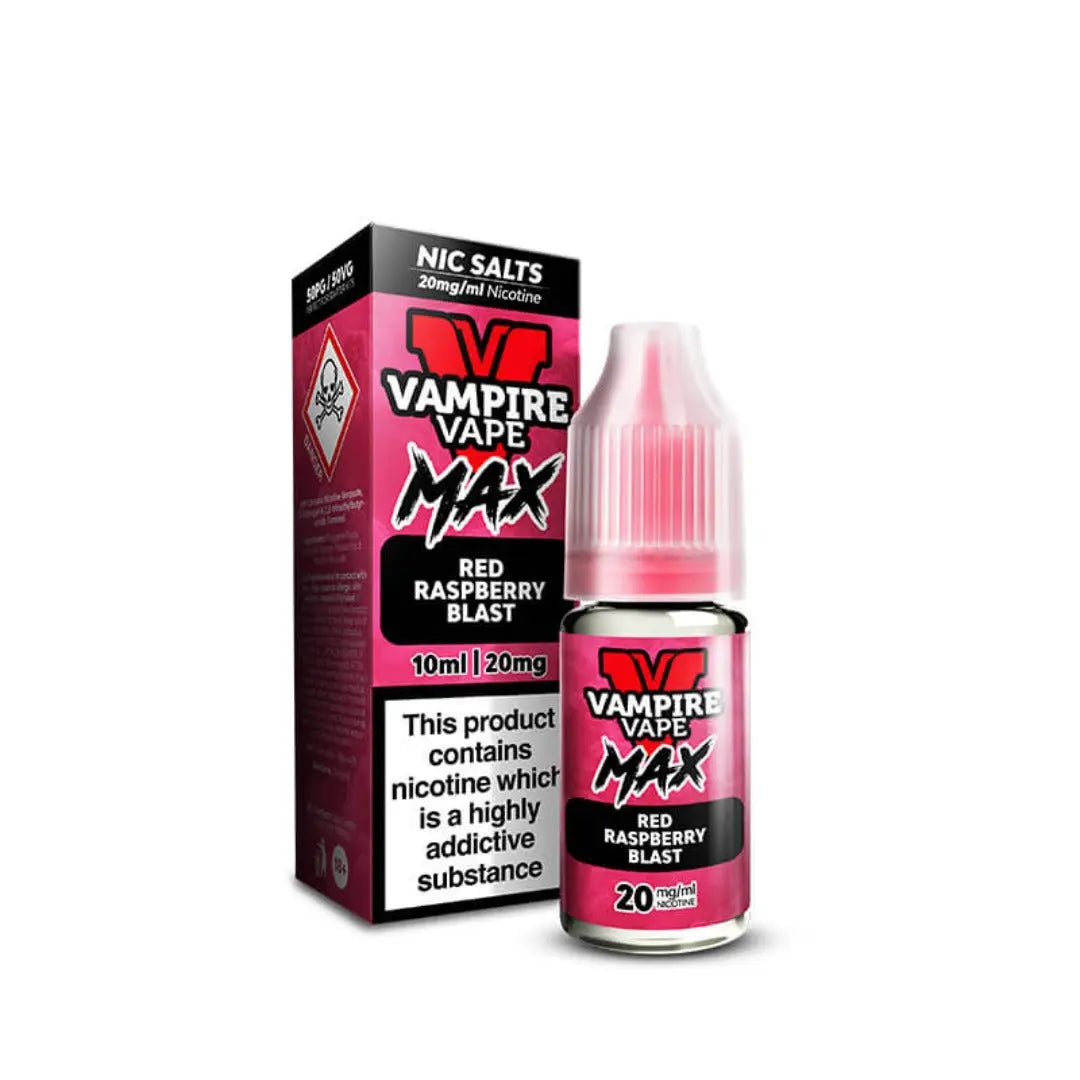 Vampire Vape MAX Red Raspberry Blast 10ml Nic Salt