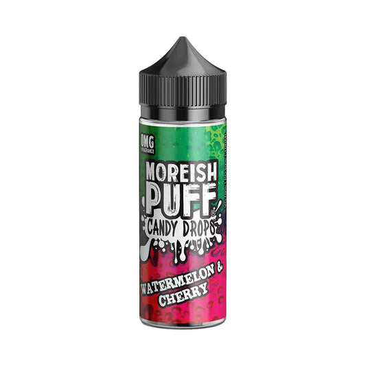 Watermelon and Cherry Candy Drops 100ml Shortfill by Moreish Puff