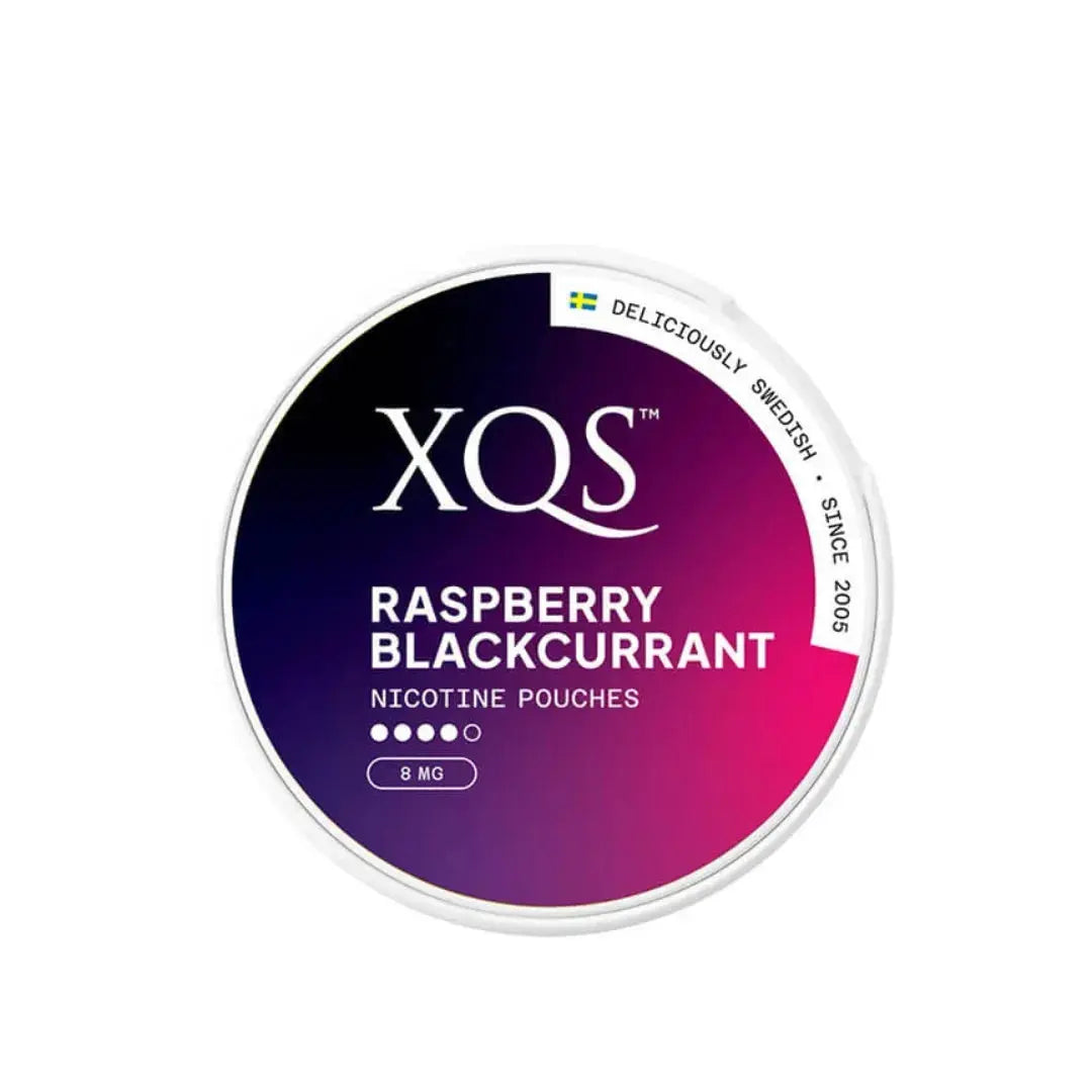 XQS Raspberry Blackcurrant Nicotine Pouches - 8mg
