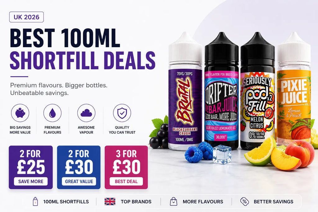 Best 100ml Shortfill Deals UK 2026