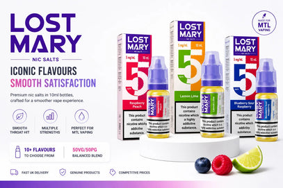 Best Lost Mary Nic Salt E-Liquid Flavours in the UK