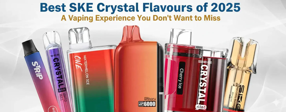 best flavour crystal vape SKE Flavours of 2025 VUSE HAS 99% FEWER simple starter kit Flavours:Grape  - 10mg