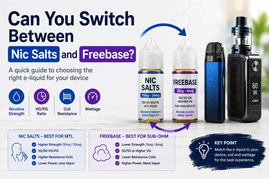 Can You Switch Between Nic Salts and Freebase?