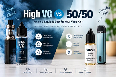 High VG vs 50/50 E-Liquids for Different Vape Kits