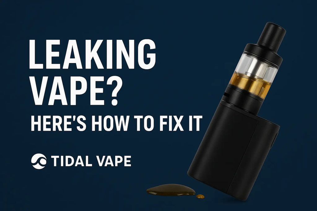 Leaking Vape? Fix Vape Tank & Pod Leaks | Tidal Vape Leaking Vape? Fix Vape Tank & Pod Leaks | Tidal Vape