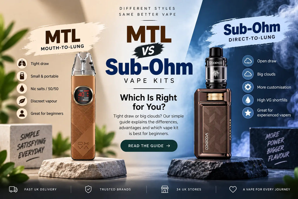 MTL vs Sub-Ohm Vape Kits – Which Is Right for You?
