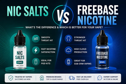 Nic Salts vs Freebase Nicotine: Differences, Pros & Which Is Better?