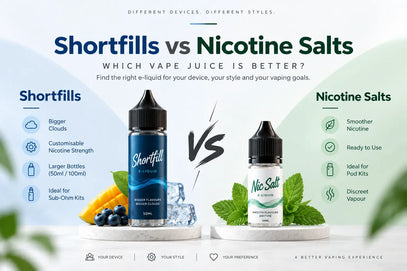 Shortfills vs Nicotine Salts: Which Vape Juice Is Better?