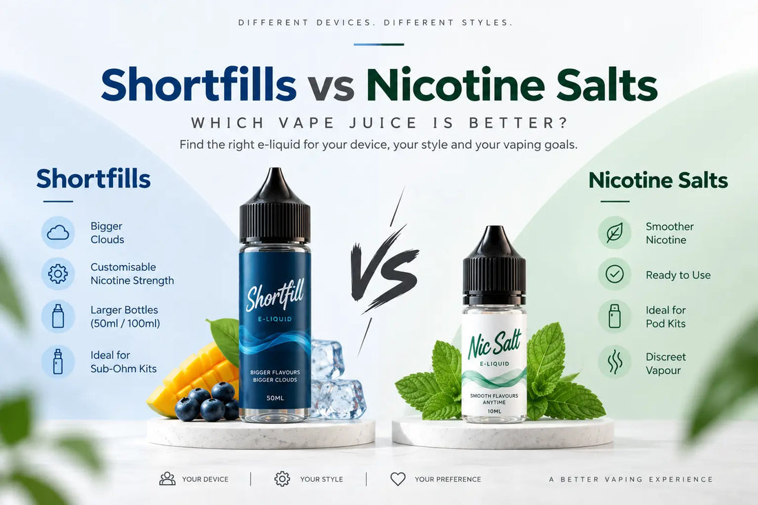 Shortfills vs Nicotine Salts