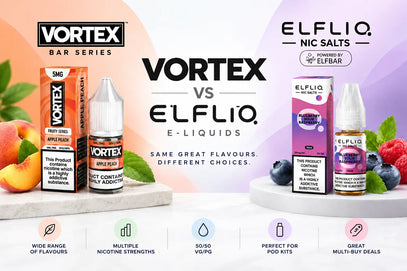 Vortex vs Elf Bar ELFLIQ E-Liquids: Which Nic Salt Is Right for You?