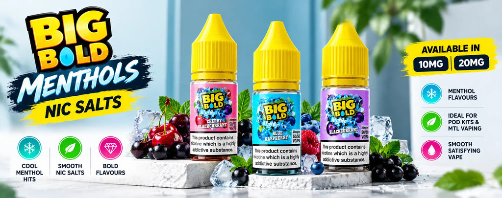 Big Bold Menthols Nic Salts