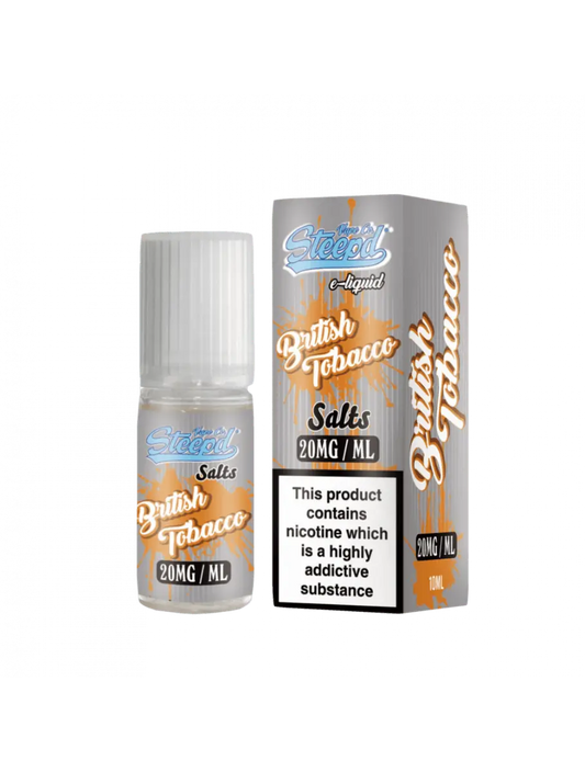 British Tobacco Nic Salt E-liquid by Steepd