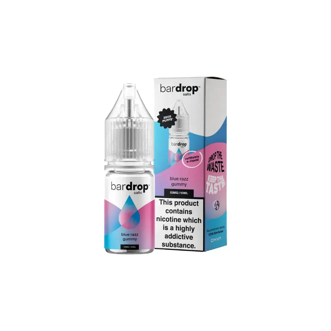 Bar Drop Blue Razz Gummy 10ml Nic Salt E-Liquid
