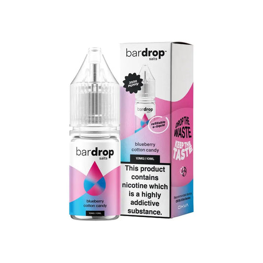 Bar Drop Blueberry Cotton Candy 10ml Nic Salt
