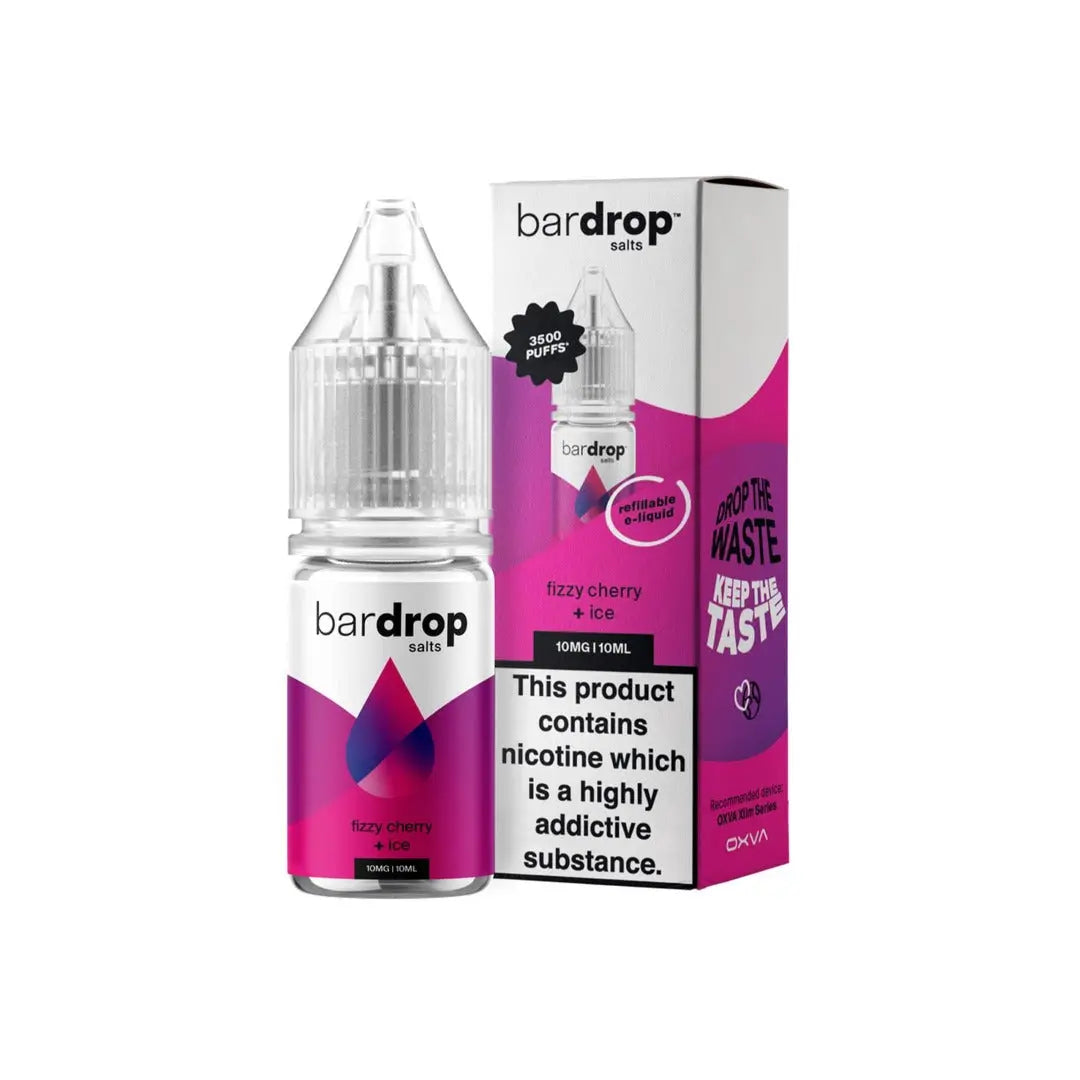 Bar Drop Fizzy Cherry Ice 10ml Nic Salt E-Liquid