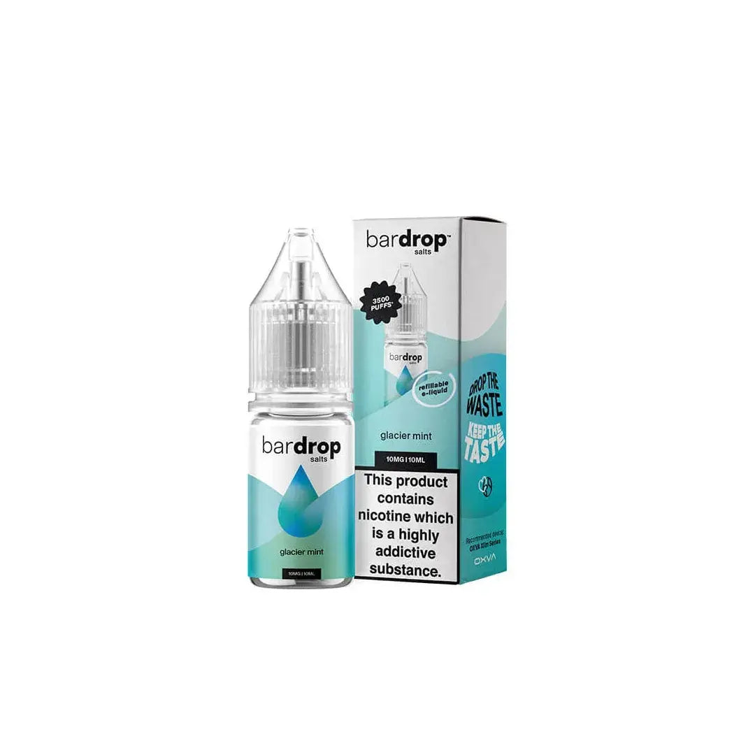Bar Drop Glacier Mint 10ml Nic Salt E-Liquid